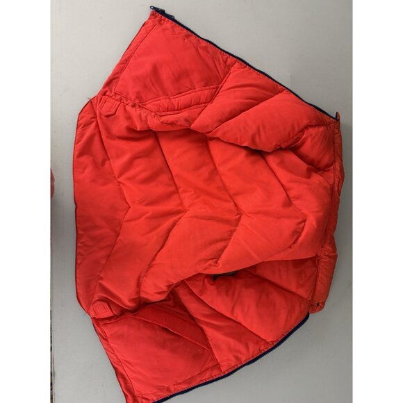 CAMEL Vintage Men's Reversible Blue/Orange Down Puffer Vest Sz M - Picture 7 of 8